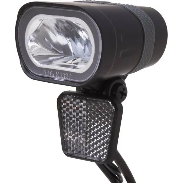 Flash-Tarjous Spanninga Axendo 40 Xdas Ajovalo LED Dynamo - Musta