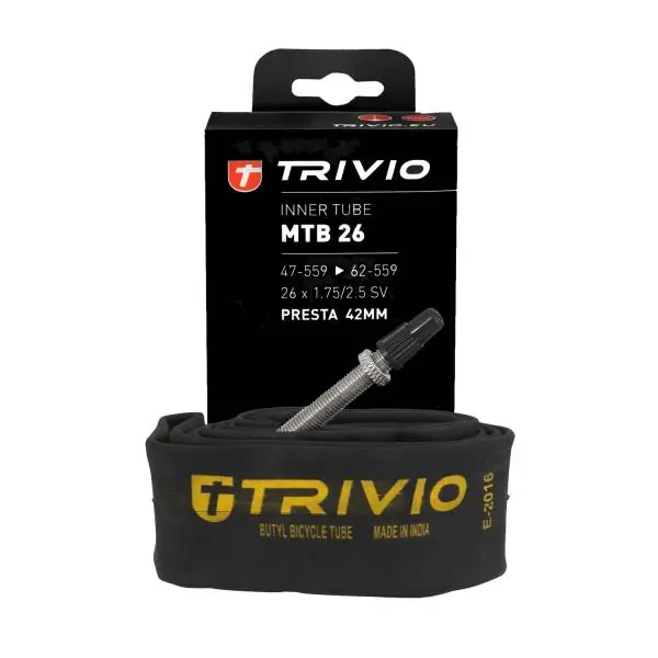 Kuuma Tarjous Trivio MTB Sisäkumi 26x1.75/2.50 Presta Venttiili 42mm