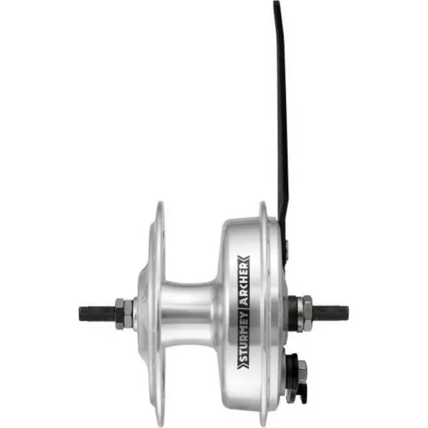 Halpa Sturmey Archer Etunapa 36 Reikä - Rumpujarru - Hopea