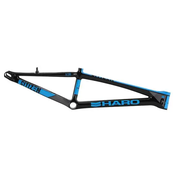 Haro Pro Hiili Runko 20.5" TT 14.75" RC - Musta/Sininen Tehdashinta