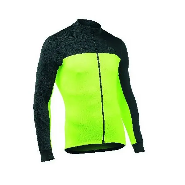 Korkea Laatu Northwave Force 2 Pyöräilypaita Ls Miehet Musta/Keltainen - XL