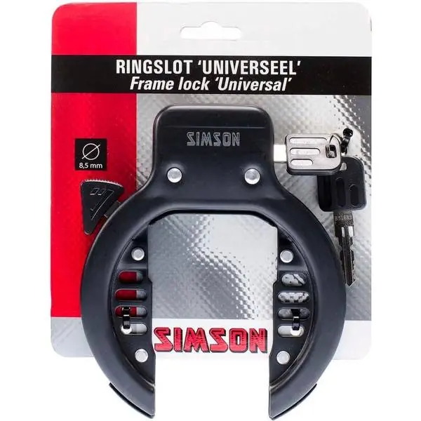 Simson Runkolukko Normaali Ø80mm - Musta Flash-Tarjous