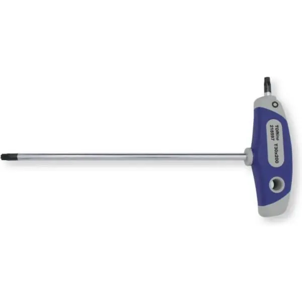 Uusi Malli Berner Topline Torx Avain TX30 200mm - Sininen/Harmaa