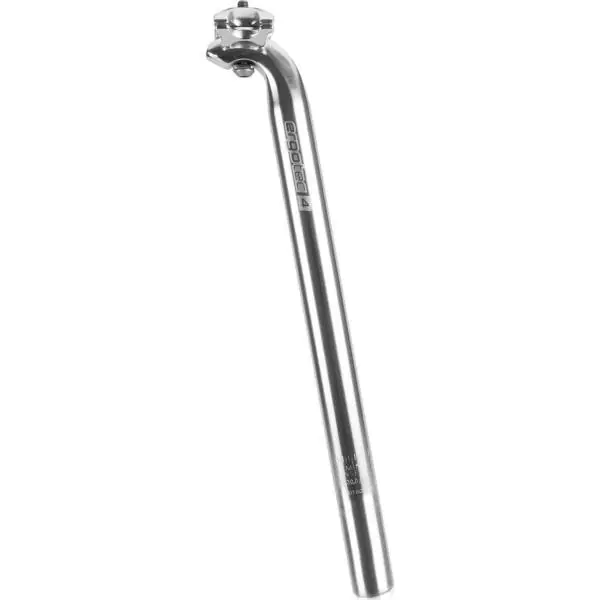 Ergotec Koukku Satulatolppa Ø27.2 x 400mm 25mm Offset - Matta Hopea Tukkuhinta