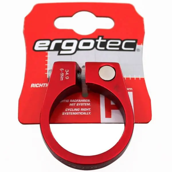 Viimeinen Mahdollisuus Ergotec SCI-105 Satulatolpan Kiristin Ø34.9mm - Punainen