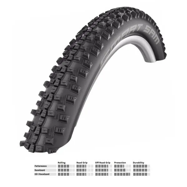 Osta Verkossa Schwalbe Smart Sam 27.5 x 2.60" Performance Taitettava - Musta
