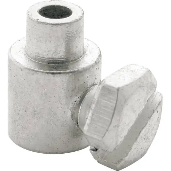Rajoitettu Tarjous Elvedes Kaapelikiinnikkeen Pultti M7 x 10mm Messinki - Hopea (1)