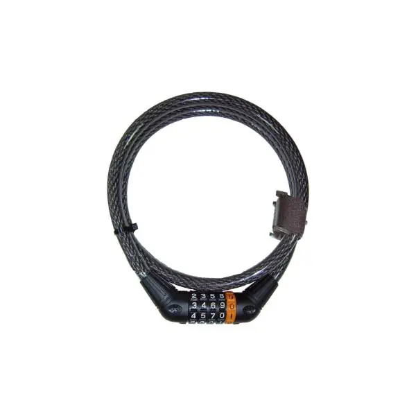 Ajankohtainen Security Plus Z69 Numero-Kaapelilukko 150 cm Ø12mm - Musta