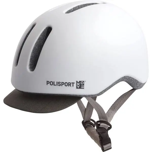 Halpa Hinta Polisport Commuter Kypärä Matta Valkoinen/Harmaa - L 58-61cm