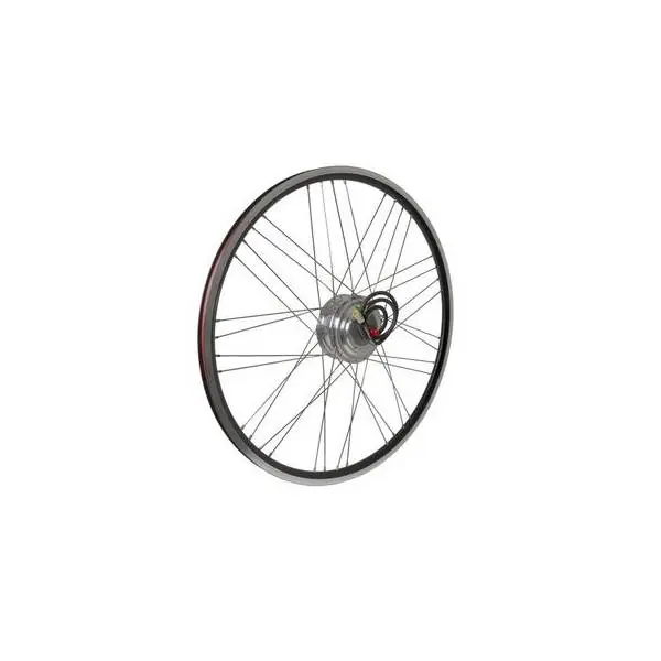 E-Motion Bafang E-Bike Etupyörä 28" 36V 245mm - Musta/Hopea Suoraan Valmistajalta