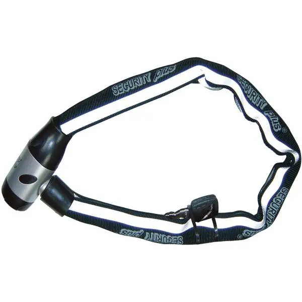 Security Plus RKS Ketjulukko Ø6mm 140cm - Musta/Valkoinen Turvallinen Maksu