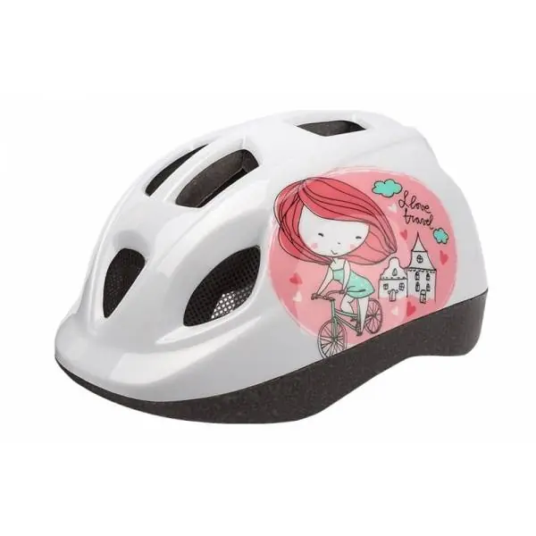 Kuuma Tarjous Polisport Kids Lasten Kypärä Princess Valkoinen - Koko XS 46-53cm