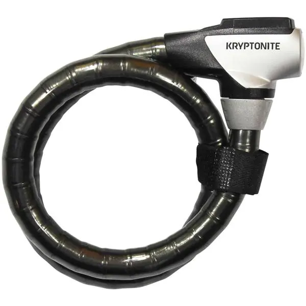 Sertifioitu Kryptonite Kaapelilukko Kryptoflex 2010 100cm - Musta