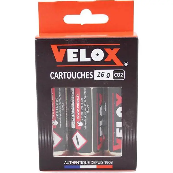 Alennettu Velox Co2 Panokset 16g - Kierre - Musta