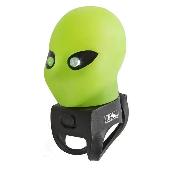 M-Wave Alien Ajovalo + Äänitorvi Ø22,2-31,8mm - Vihreä/Musta Vain Rajoitetun Ajan