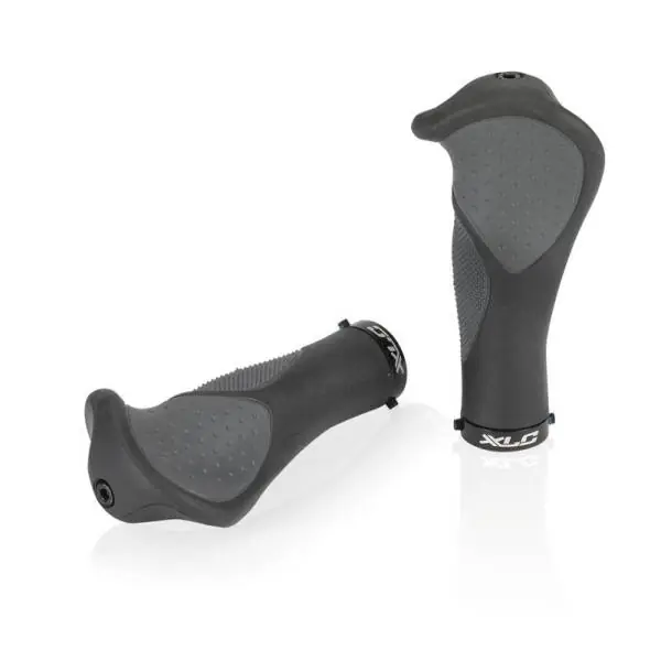 Päivän Tarjous XLC Ergo GRS22 Kahvat 135/92mm - Musta/Harmaa