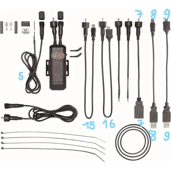 Aito Holkki & Müller Nr7 Sovitin Kaapeli Pyöreä -> USB A - Musta