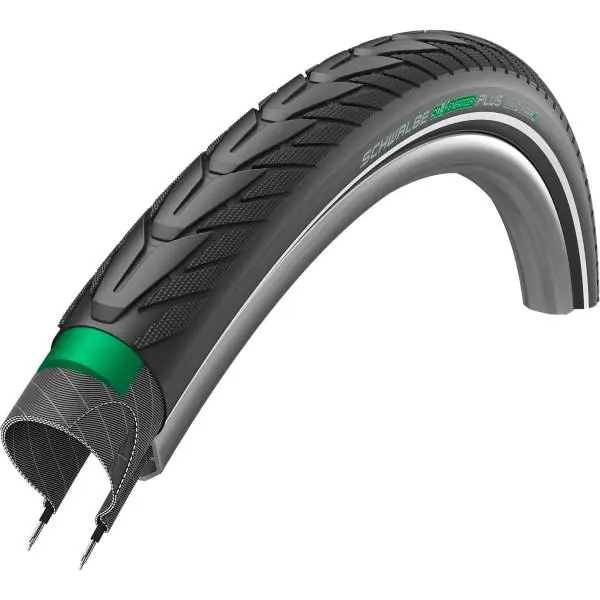 Alennettu Schwalbe Energizer Plus Rengas 28 x 2.00" Heijastava - Musta