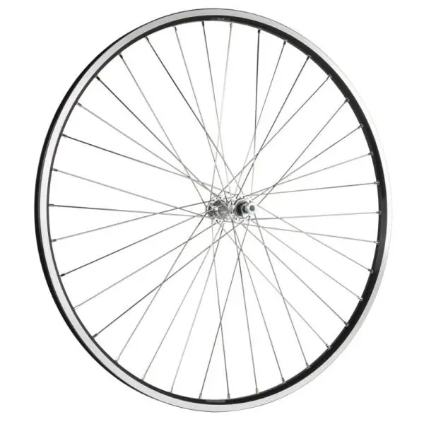 Suoraan Valmistajalta HBS Zac19 Etupyörä 28" Alumiini Kiinteä Akseli - Musta/Hopea