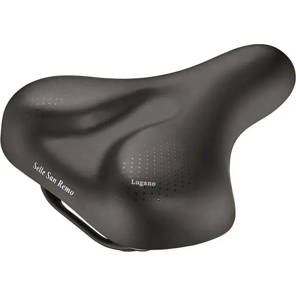 Selle San Remo Lugano Polkupyörän Satula - Musta Loppuunmyynti