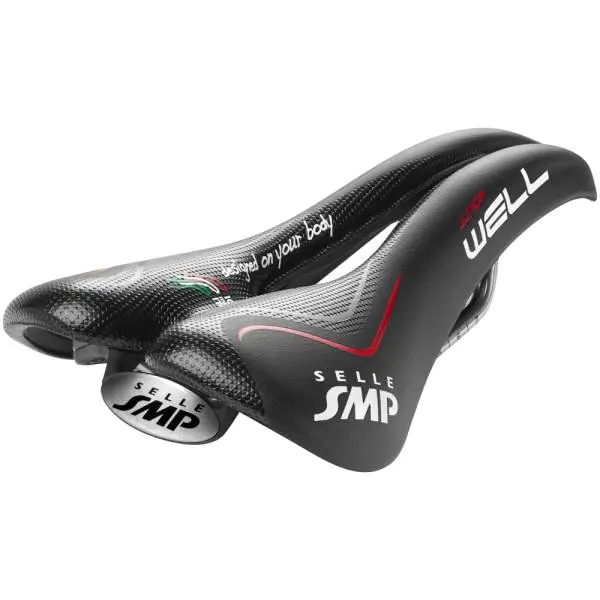 Selle SMP Tour Well Juniori Polkupyörän Satula - Musta Tilaa Nyt